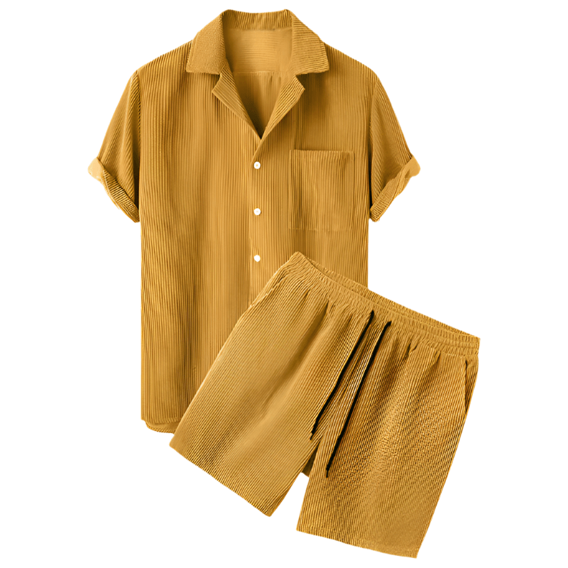 Two-Piece Men's Velvet Summer Set - Fabio