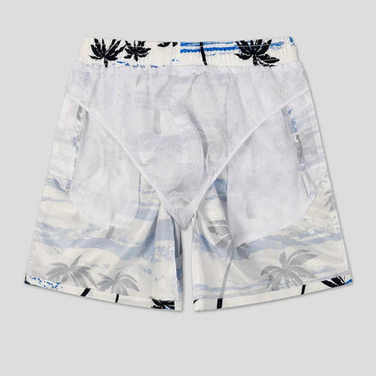 Light summer shorts with palm print for men – Nico