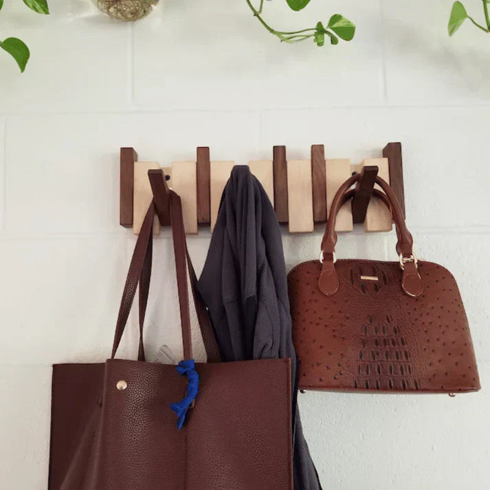 Wooden Piano Style Coat Rack - Melodia