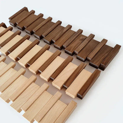Wooden Piano Style Coat Rack - Melodia