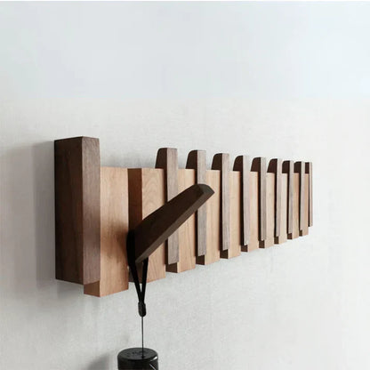 Wooden Piano Style Coat Rack - Melodia