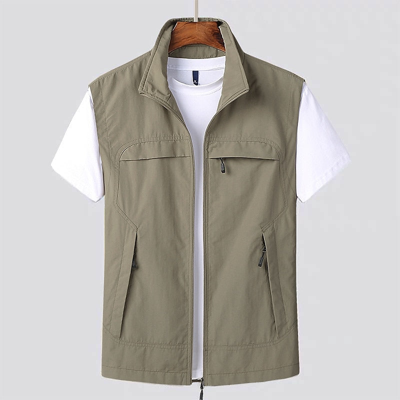 Quick-drying men's gilet for autumn outdoor adventures – Arvid