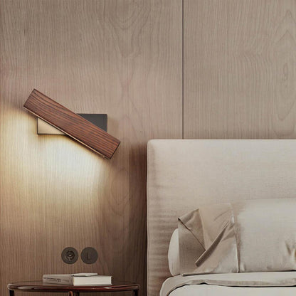Wooden LED Wall Lamp with Rotating Function - Twilight Pivot