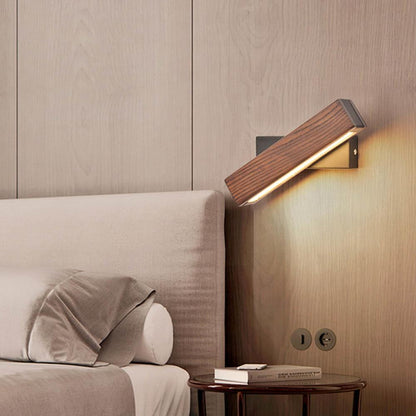 Wooden LED Wall Lamp with Rotating Function - Twilight Pivot