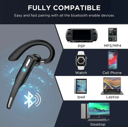 Wireless Bluetooth 5.1 Headset with Dual Mic - RoadMic Pro