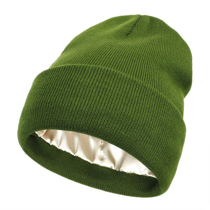 Winter Beanie with Silk Lining - Noor