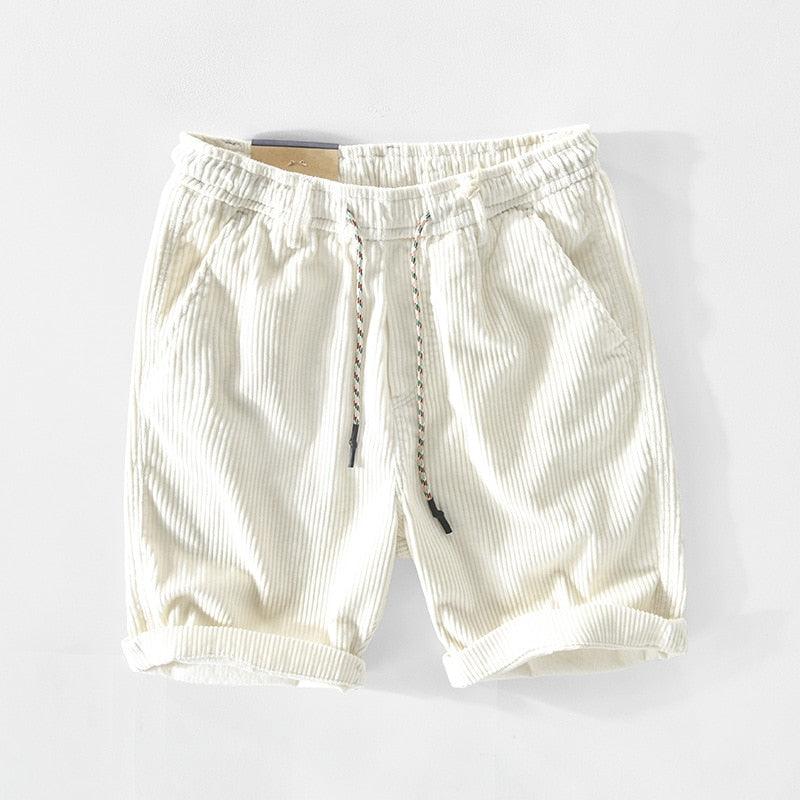 Summer men's cotton shorts with drawstring – Leon