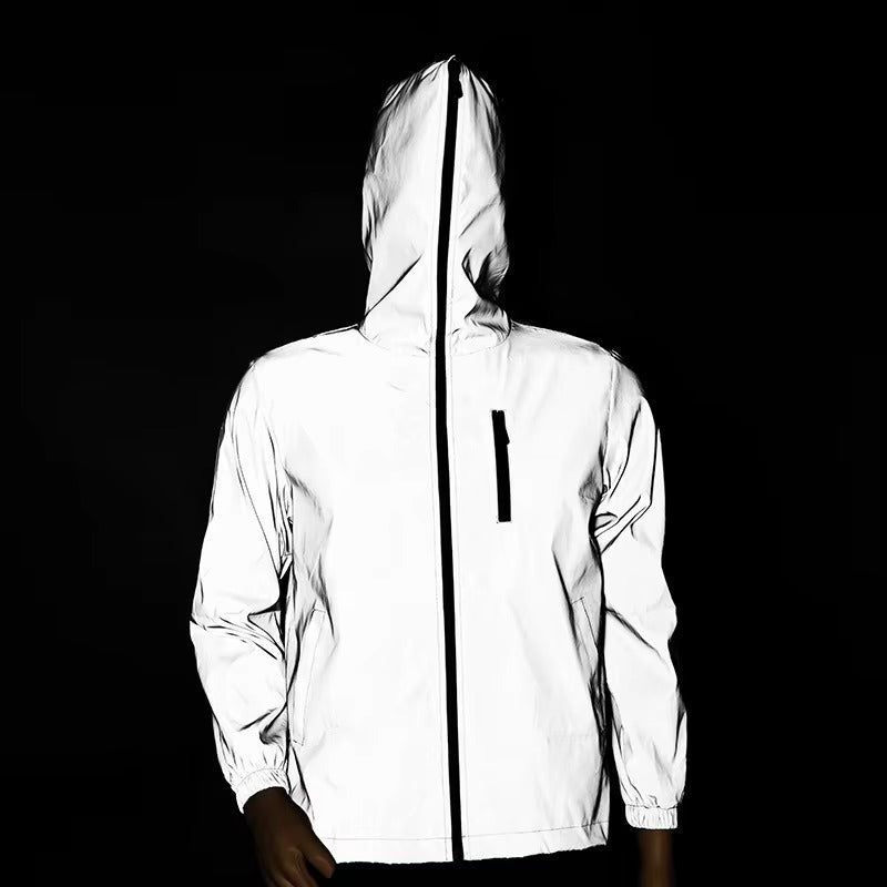 High-Reflective Waterproof Unisex Raincoat - LumiSafe