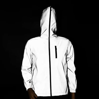 High-Reflective Waterproof Unisex Raincoat - LumiSafe