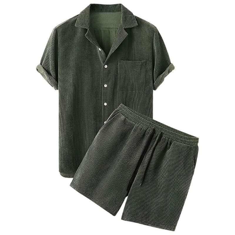 Two-Piece Men's Velvet Summer Set - Fabio