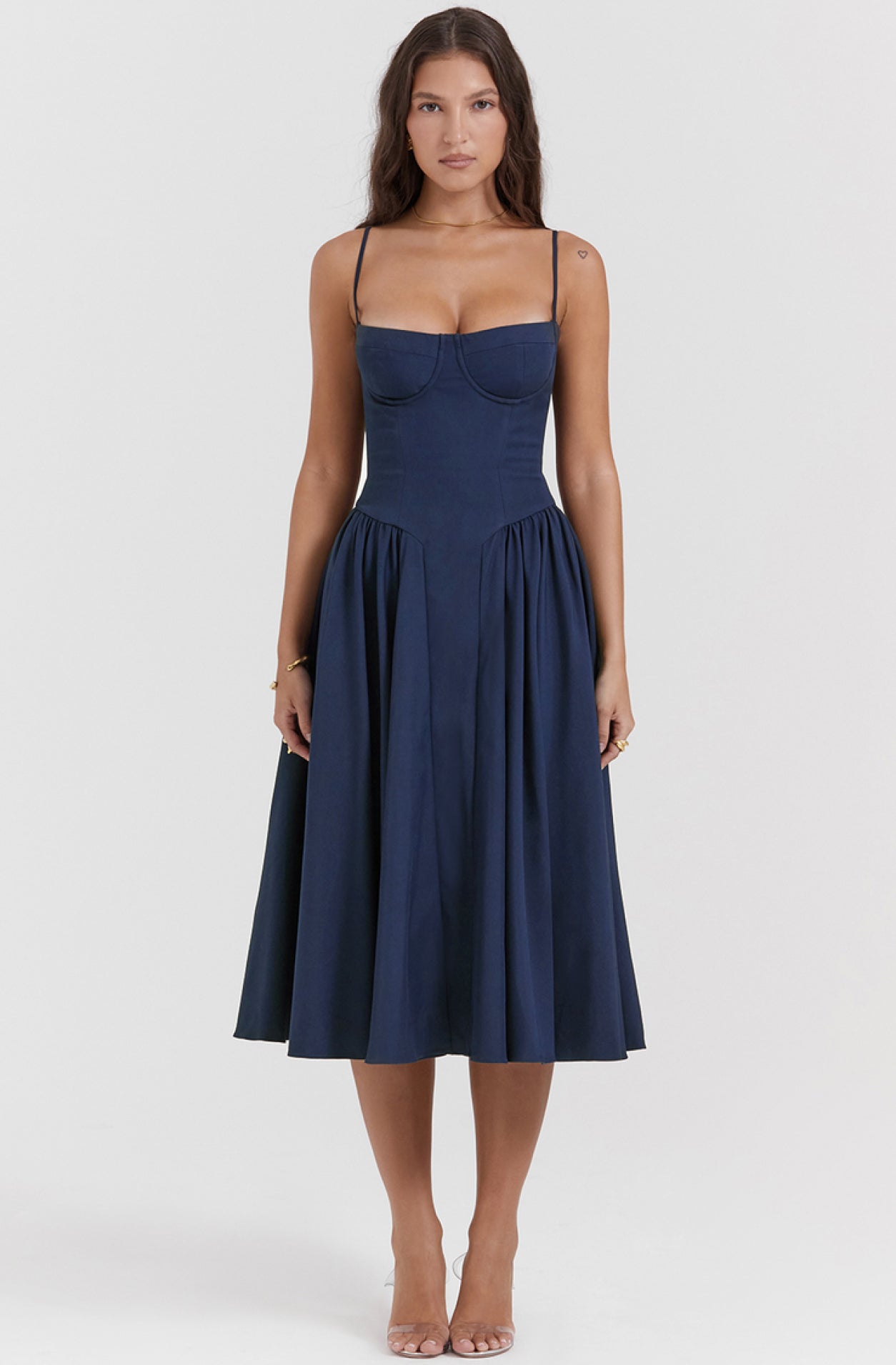 Summer dress with Sweetheart Neckline – Elvira