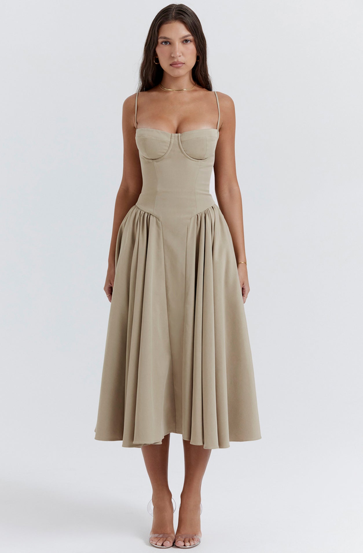 Summer dress with Sweetheart Neckline – Elvira