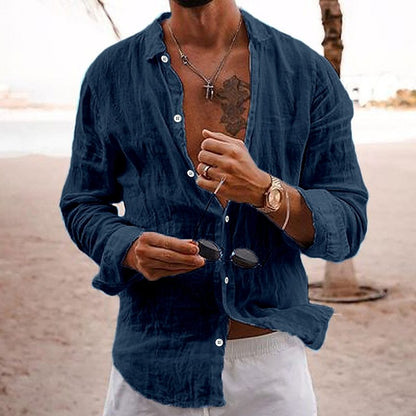 Breathable and lightweight men's summer shirt made of cotton – Francesco