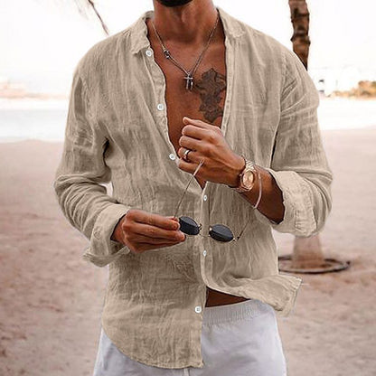 Breathable and lightweight men's summer shirt made of cotton – Francesco