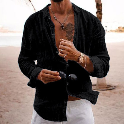 Breathable and lightweight men's summer shirt made of cotton – Francesco