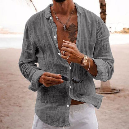 Breathable and lightweight men's summer shirt made of cotton – Francesco