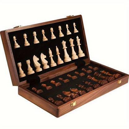 Opened folding case on a white background, showing both sets of pieces in their black velvet-lined compartments 9