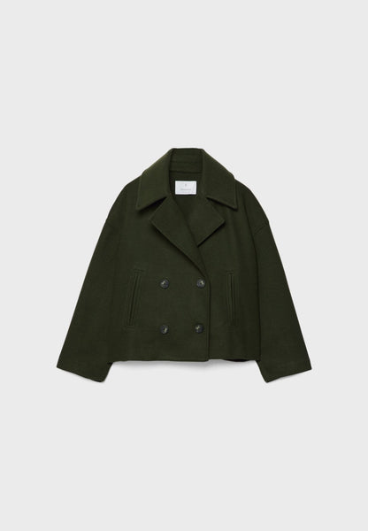 Autumn short jacket in double-breasted style – Clara