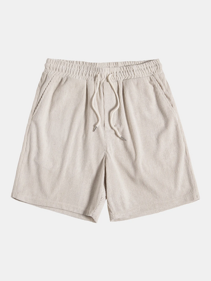 Stylish men's summer set with shirt and cord shorts - SommerKern