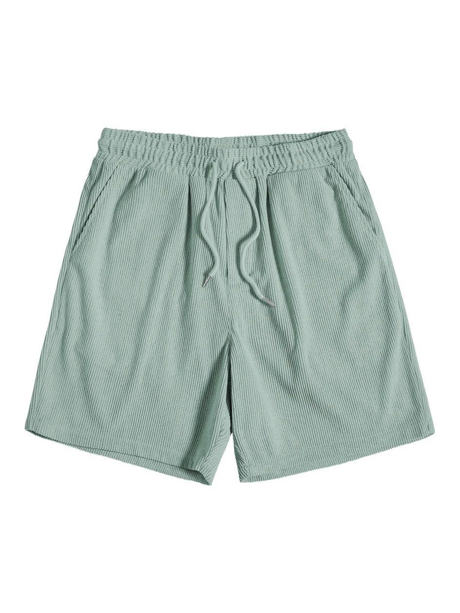 Stylish men's summer set with shirt and cord shorts - SommerKern