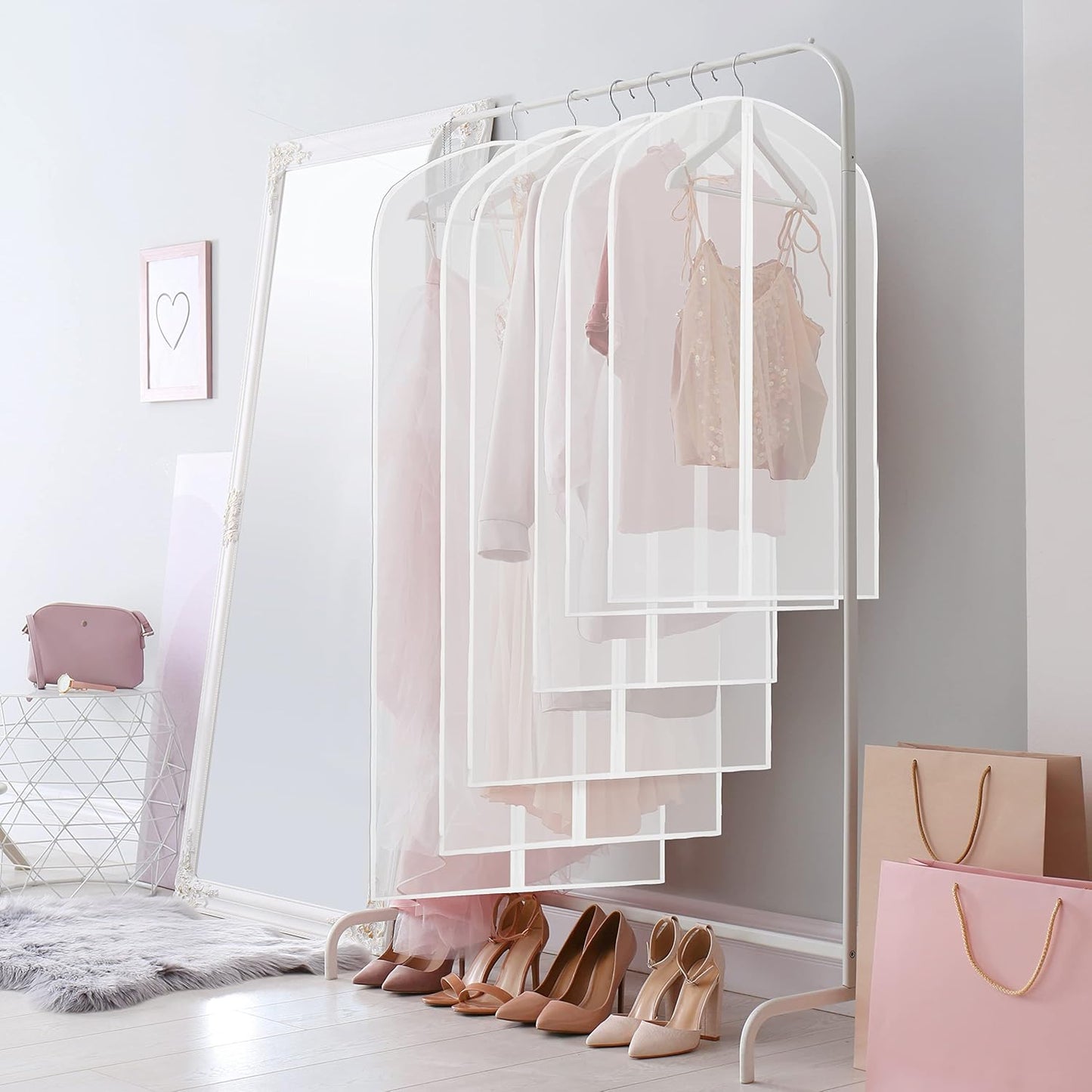 Autumnal Clear Full-Length Garment Bags – 10-Pack Suit and Dress Storage Bags (Buy 1, Get 1 FREE)