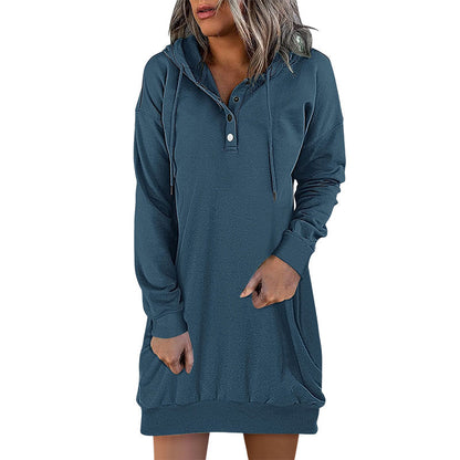 Minimalistic Long Women's Hoodie – Valeria