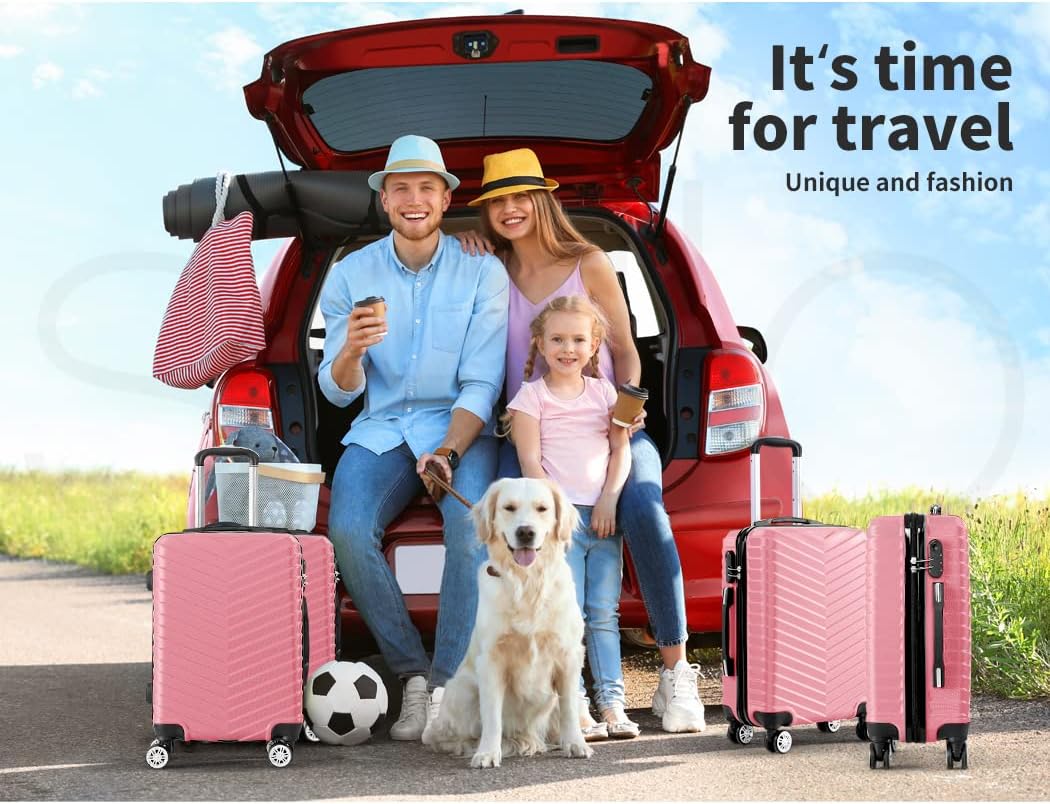 Hard-shell cabin suitcase with lock & spinner wheels – Rosemont