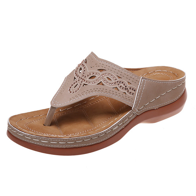 Orthopaedic massage sandals with wedge sole – Soraya