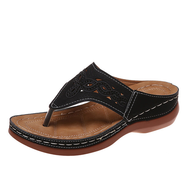 Orthopaedic massage sandals with wedge sole – Soraya