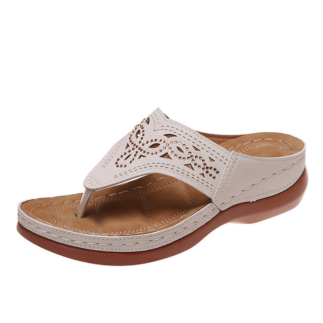 Orthopaedic massage sandals with wedge sole – Soraya