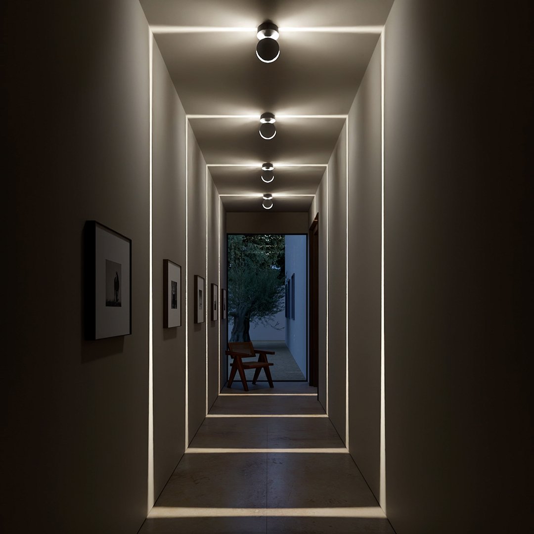 LED Wall Sconce with Spotlight Function | 360° Rotating Head | Square Beam 8