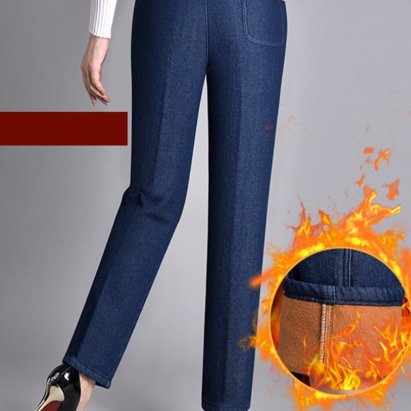 Push-up Jeans - Ella with warm inner lining and perfect fit!