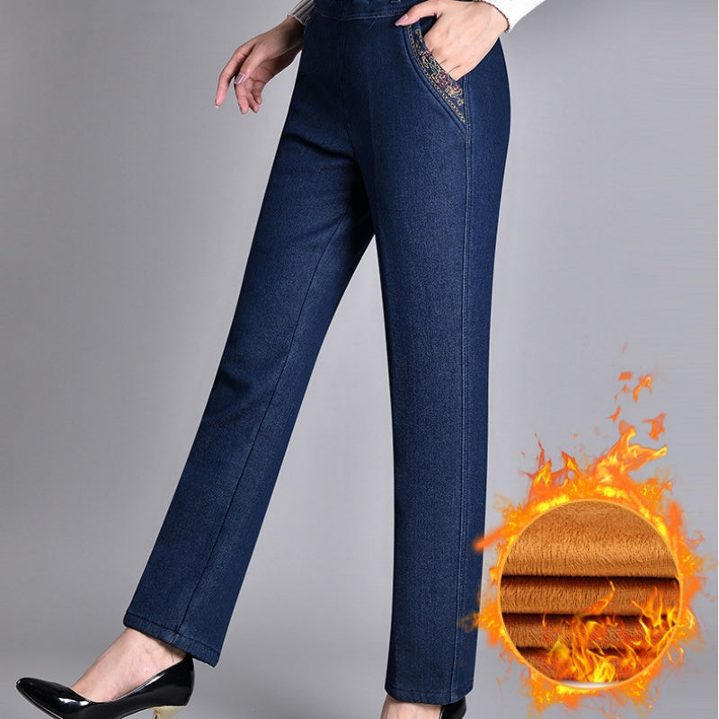 Push-up Jeans - Ella with warm inner lining and perfect fit!