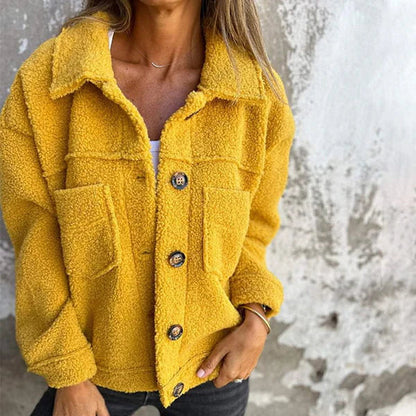 Short Teddy Coat - Dion | Warm with Stylish Lapel Collar