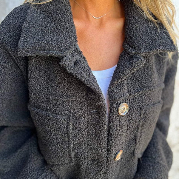 Short Teddy Coat - Dion | Warm with Stylish Lapel Collar