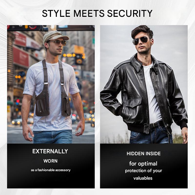Theft-Resistant Men's Shoulder Bag – ShadowCarry Pro