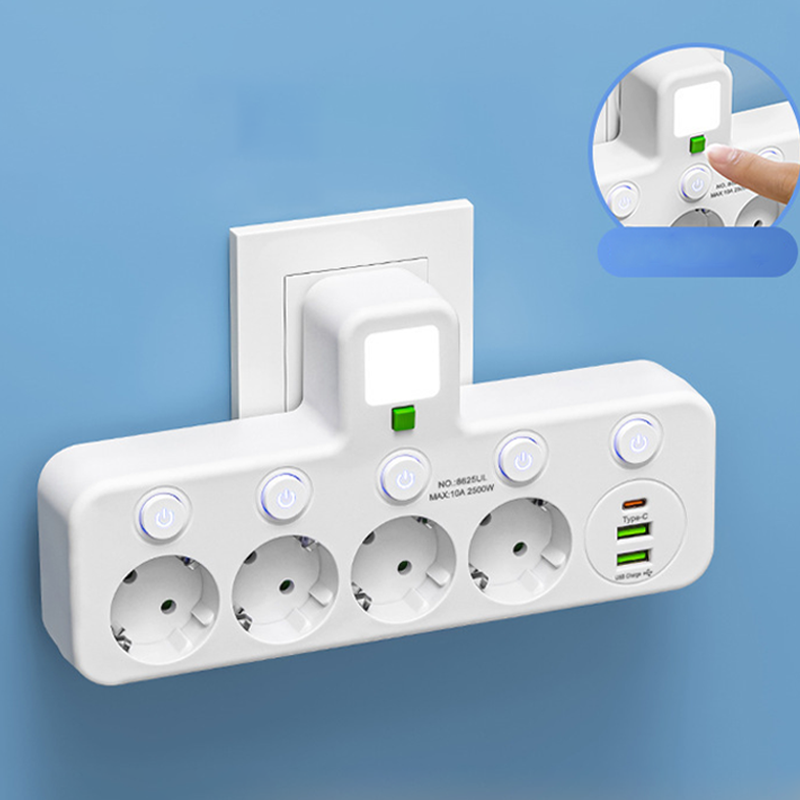 Power Strip with USB and Switches | Multi-Outlet Surge Protector 2500W 22