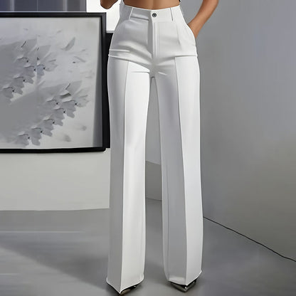 Women's High-Waist Dress Pants | Straight Leg & Crease | Sizes S-3XL 3