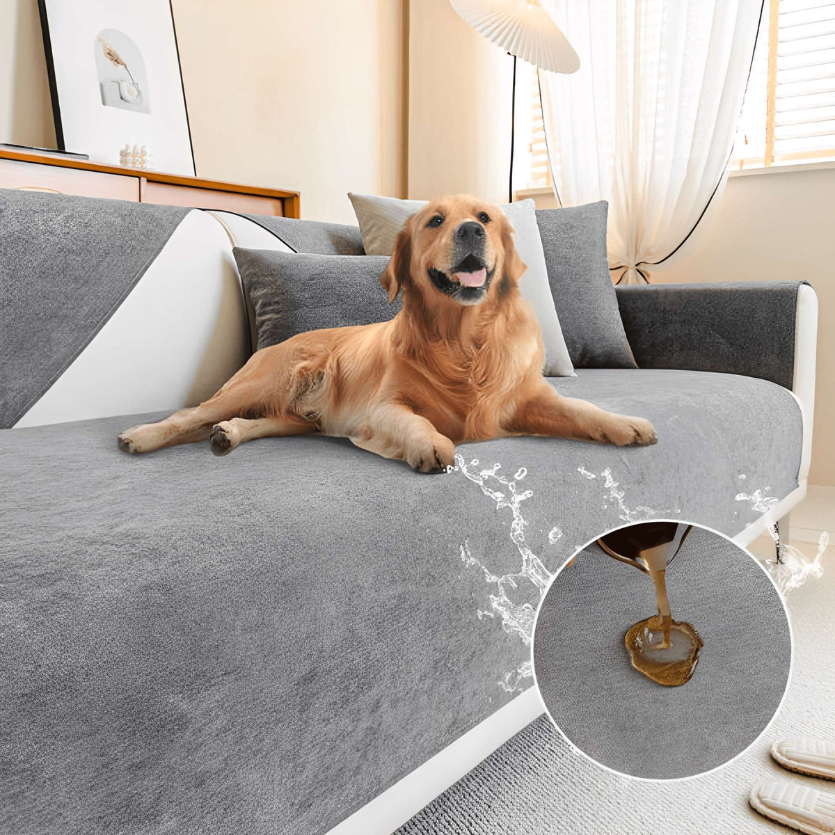 Anti-Slip Protective Sofa Cover - Washable & Water-Resistant 1