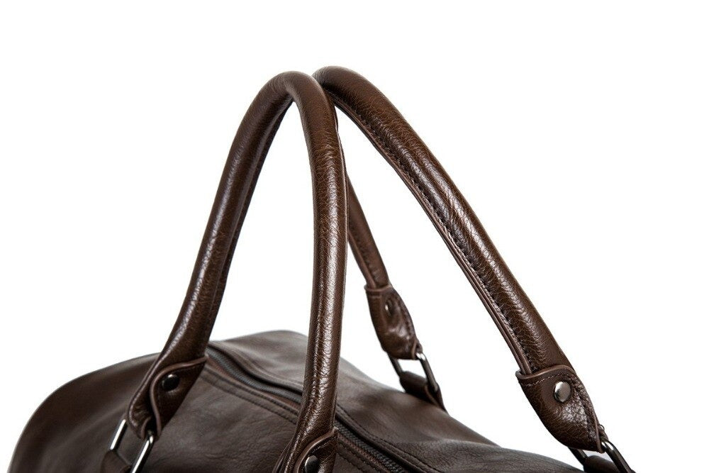 Large-Capacity Leather Travel Bag – Lightweight & Durable Hand Luggage