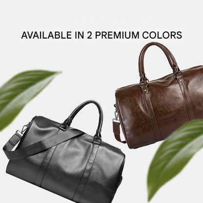 Large-Capacity Leather Travel Bag – Lightweight & Durable Hand Luggage