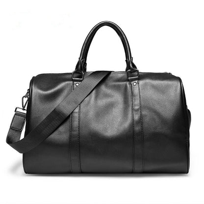 Large-Capacity Leather Travel Bag – Lightweight & Durable Hand Luggage