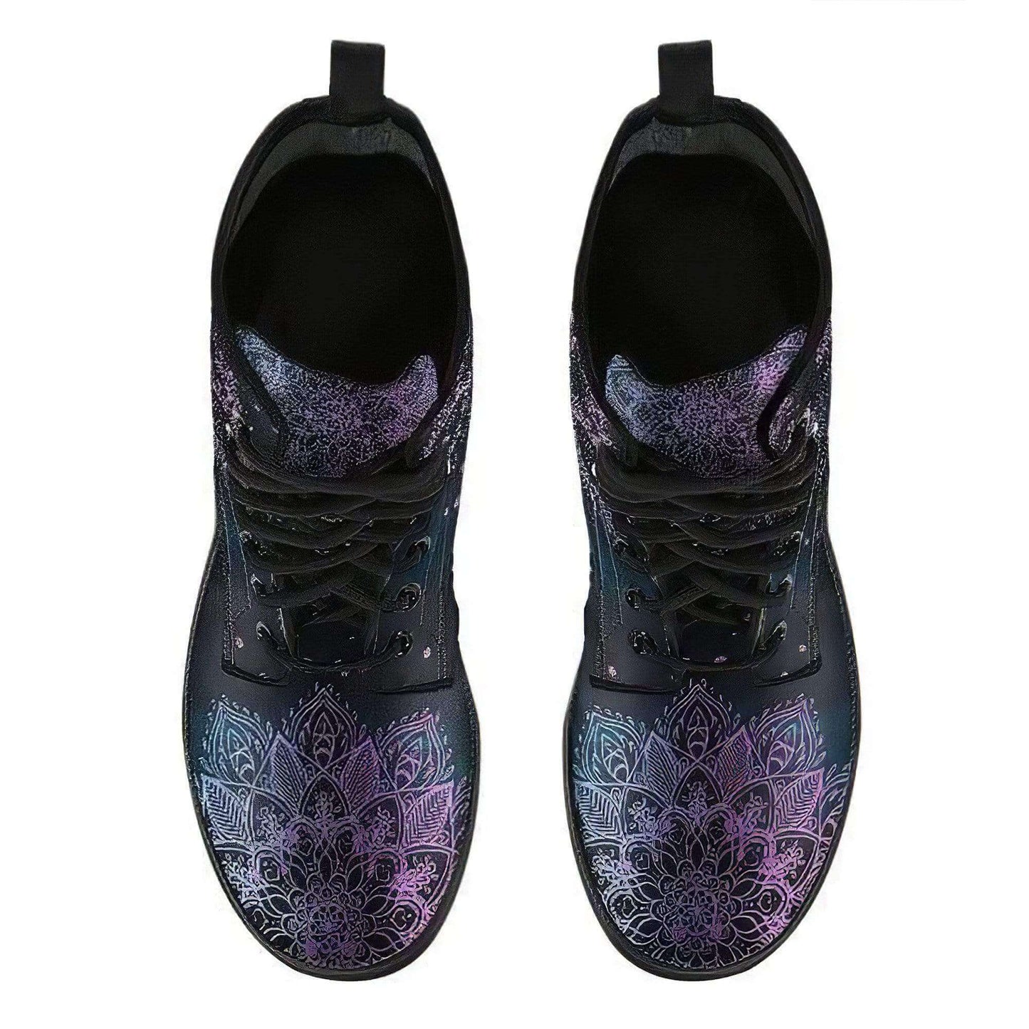 Ladies' ankle boots with autumn leaves and moon motif – Selene