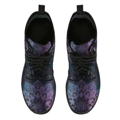 Ladies' ankle boots with autumn leaves and moon motif – Selene