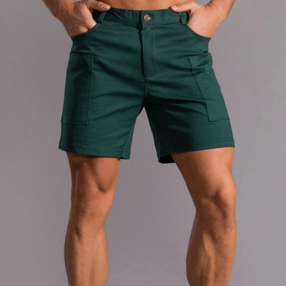 Men's utility shorts made from stretch cotton blend – Finn