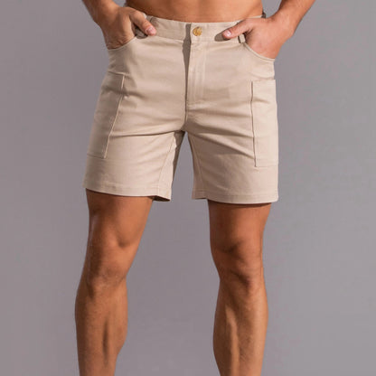 Men's utility shorts made from stretch cotton blend – Finn