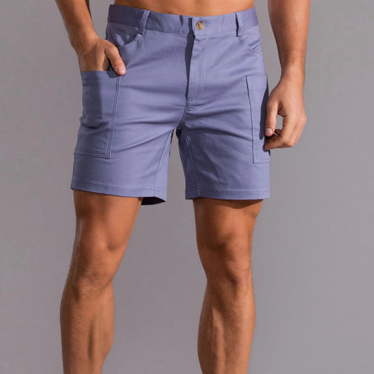 Men's utility shorts made from stretch cotton blend – Finn