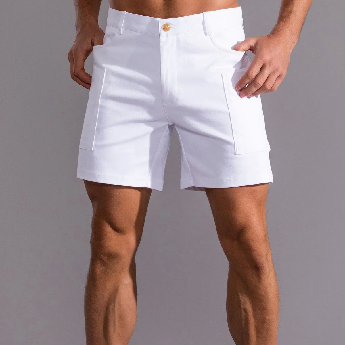 Men's utility shorts made from stretch cotton blend – Finn