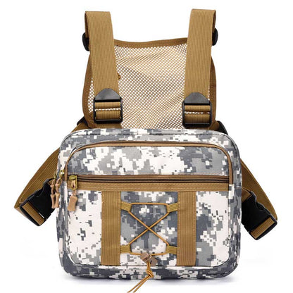 Sustainable tactical chest pouch – waterproof multi-pocket outdoor gear