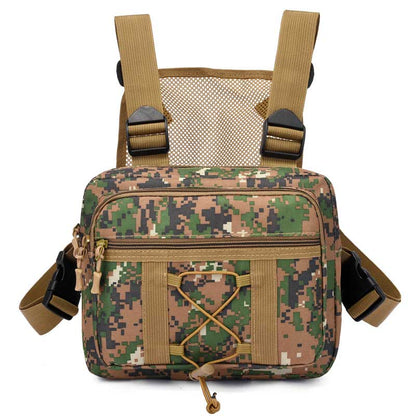 Sustainable tactical chest pouch – waterproof multi-pocket outdoor gear